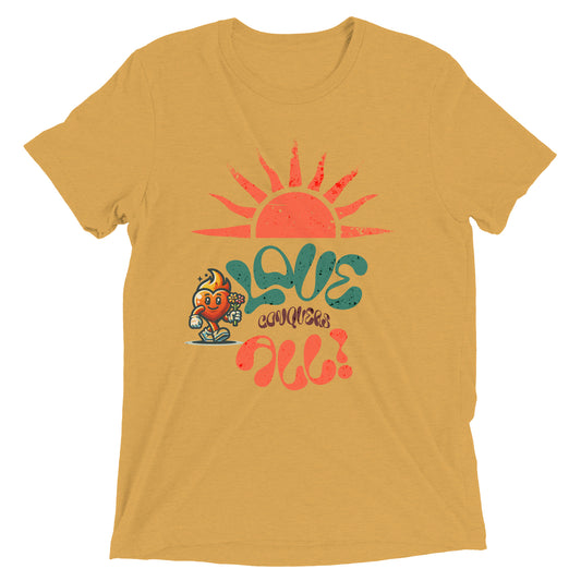 Love Conquers All  Retro Short sleeve t-shirt